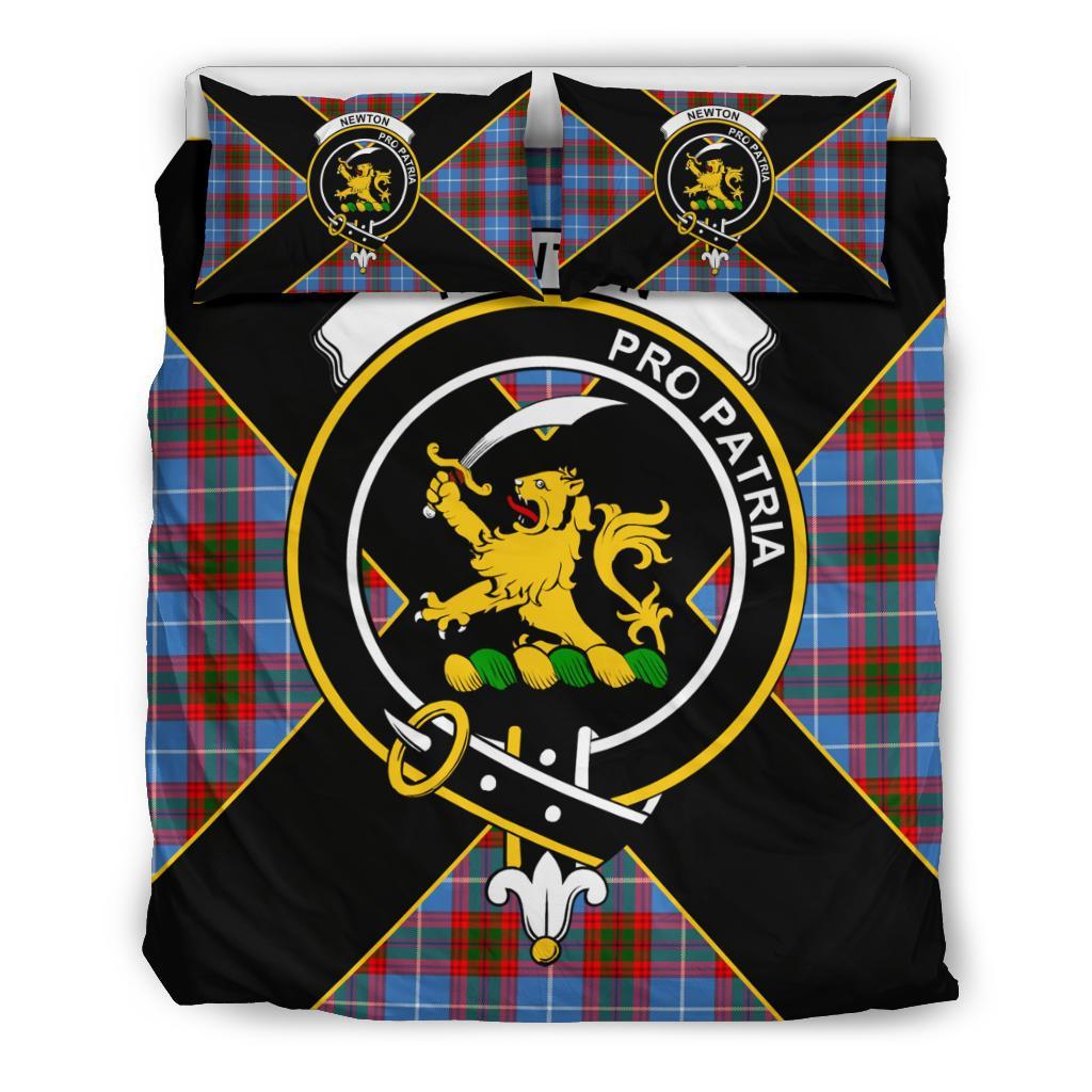 Newton Tartan Crest Bedding Set - Luxury Style