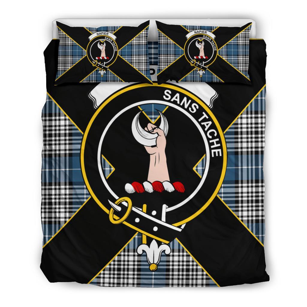 Napier Tartan Crest Bedding Set - Luxury Style