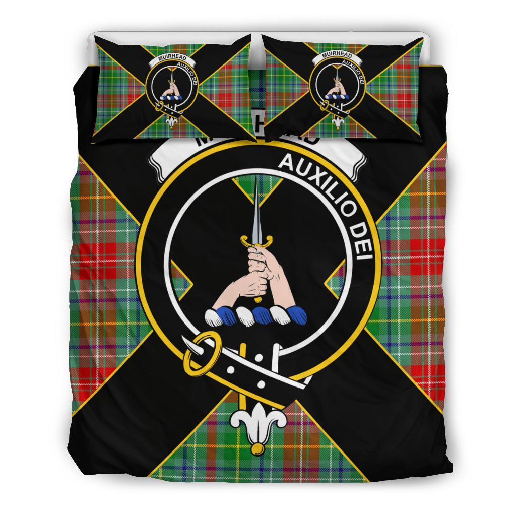 Muirhead Tartan Crest Bedding Set - Luxury Style