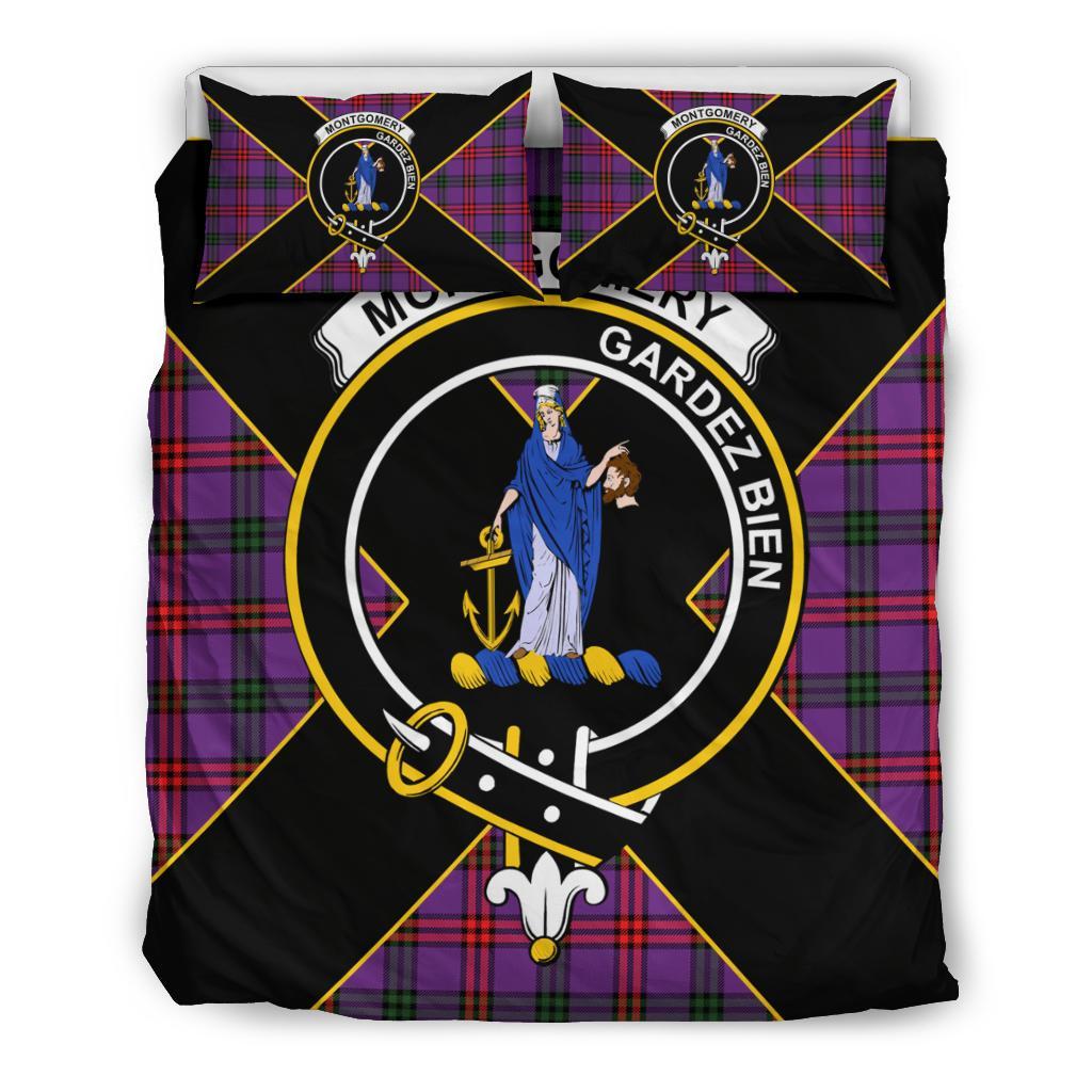 Montgomery Tartan Crest Bedding Set - Luxury Style