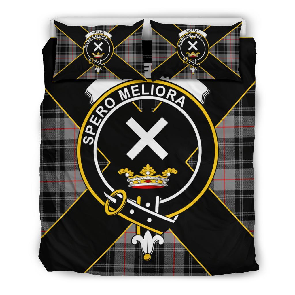 Moffat Tartan Crest Bedding Set - Luxury Style