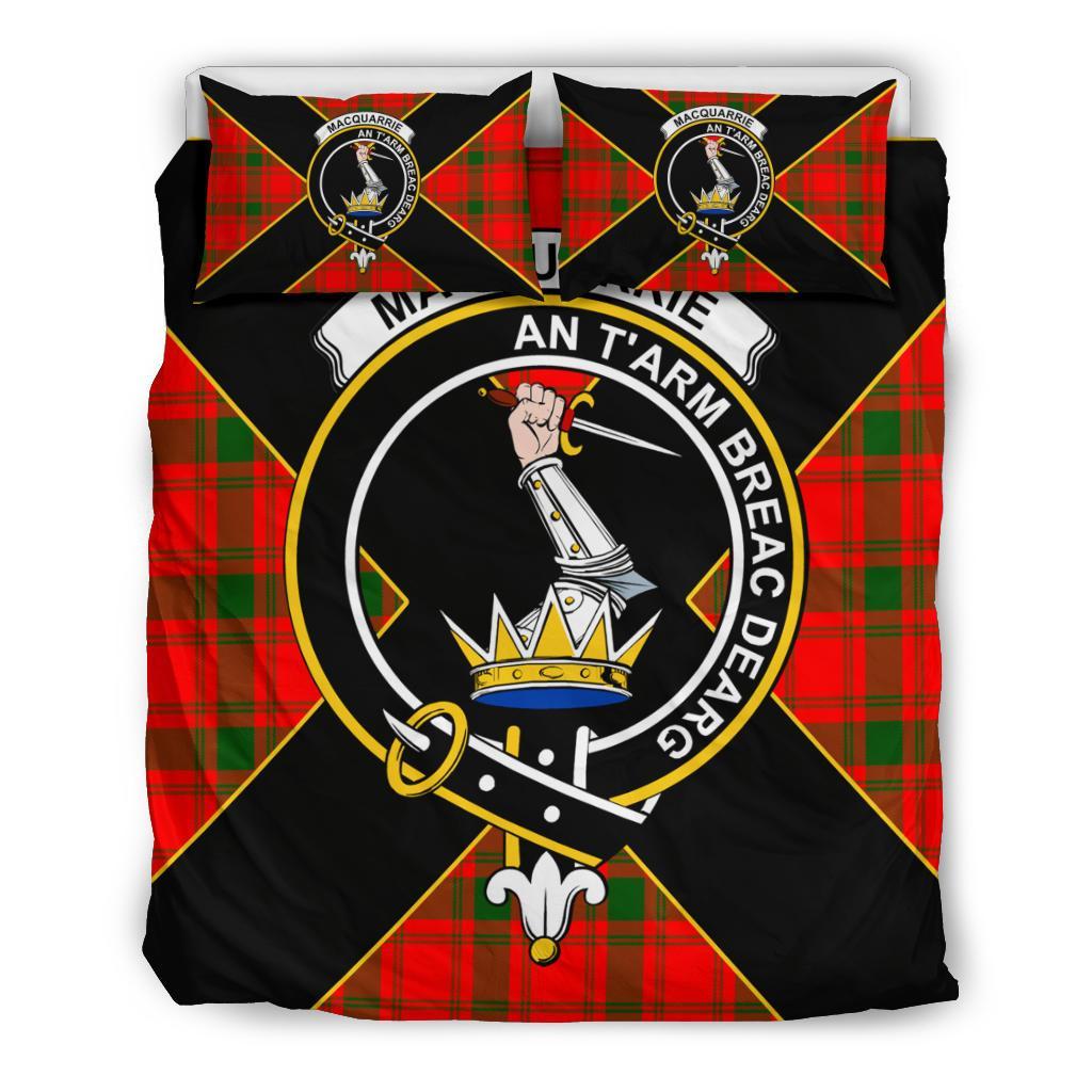 MacQuarrie Tartan Crest Bedding Set - Luxury Style