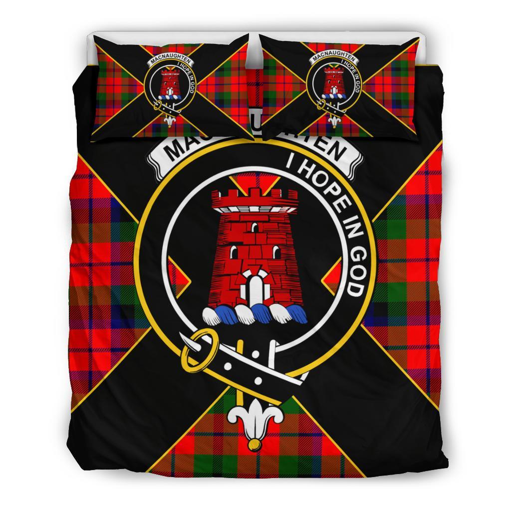 MacNaughten Tartan Crest Bedding Set - Luxury Style