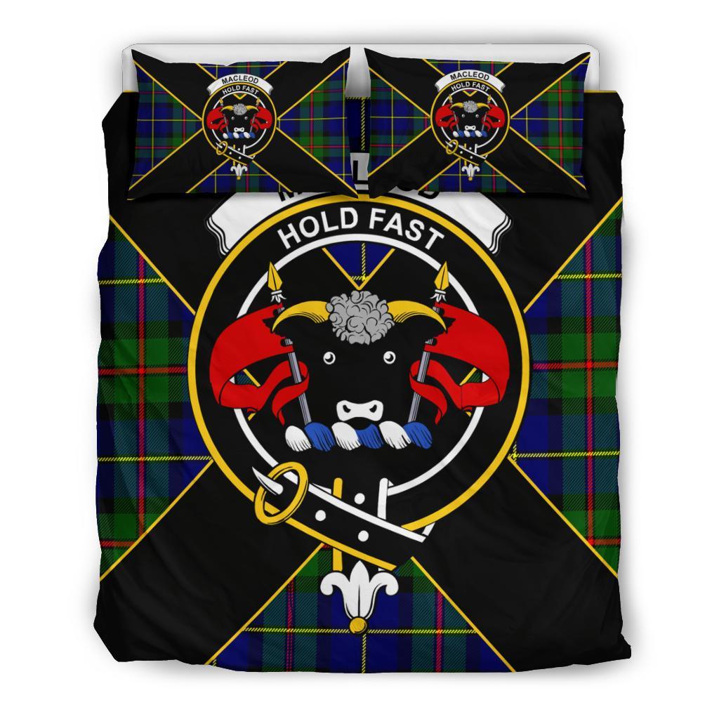 MacLeod Tartan Crest Bedding Set - Luxury Style