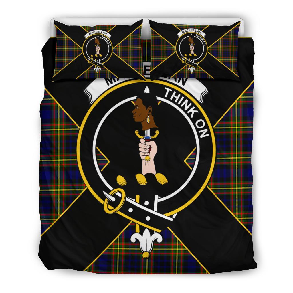 MacLellan Tartan Crest Bedding Set - Luxury Style