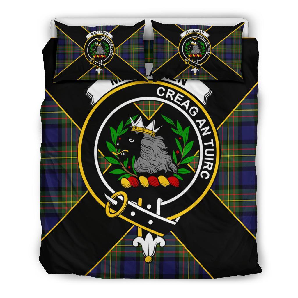 MacLaren Tartan Crest Bedding Set - Luxury Style