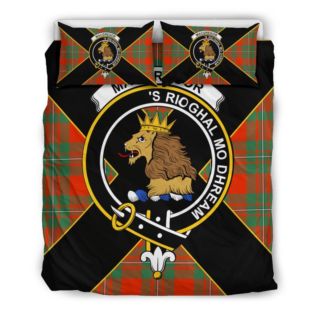 MacGregor Tartan Crest Bedding Set - Luxury Style