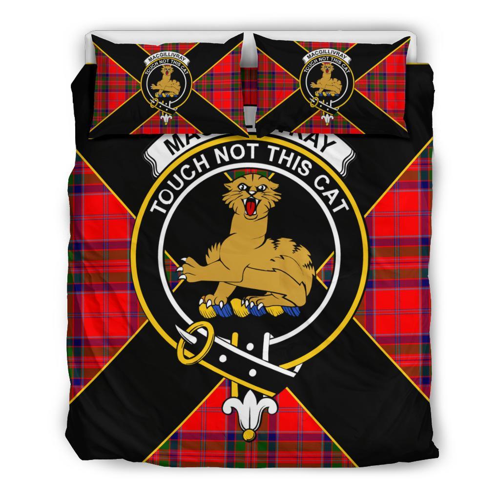 MacGillivray Tartan Crest Bedding Set - Luxury Style