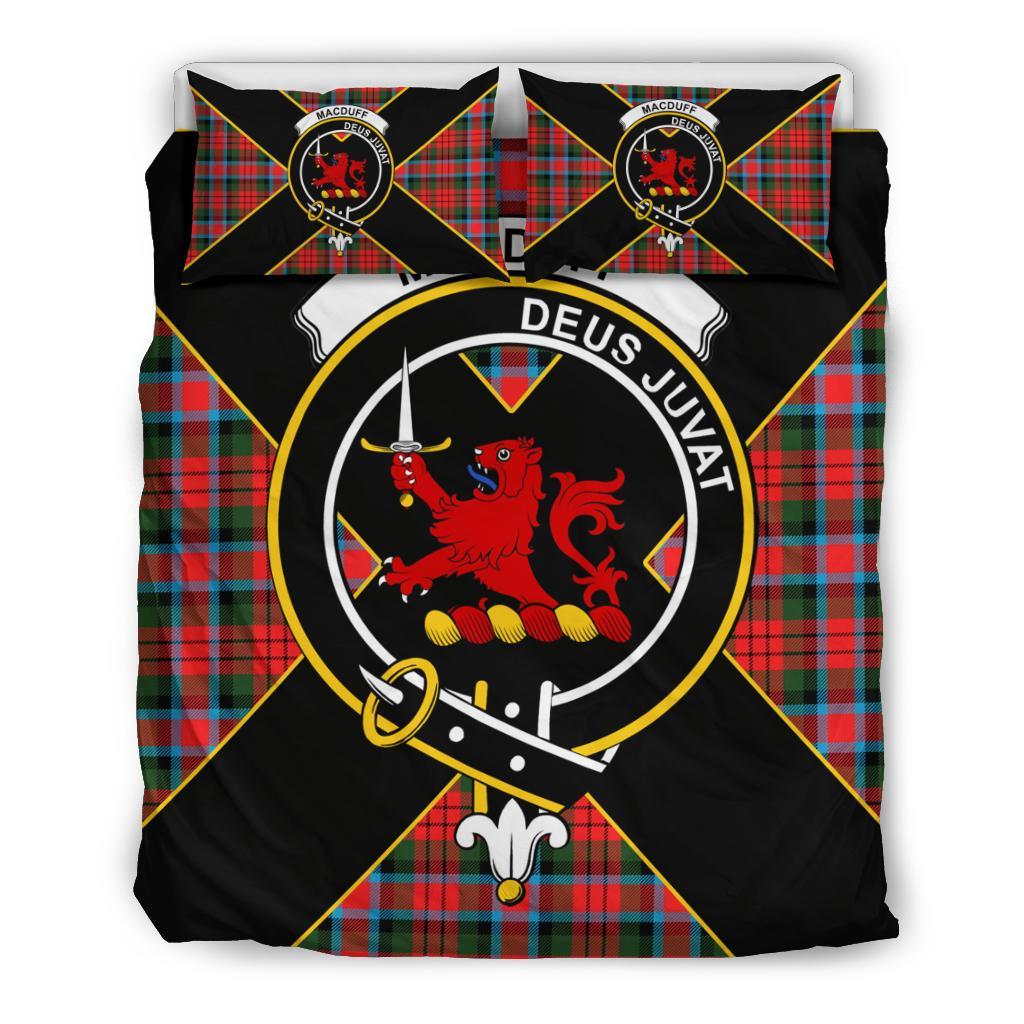 MacDuff Tartan Crest Bedding Set - Luxury Style