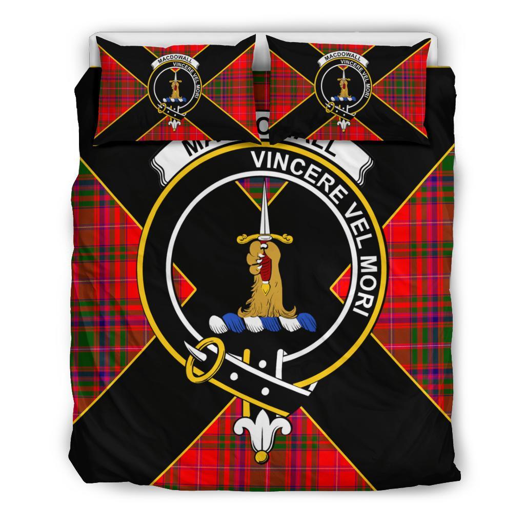 MacDowall (of Garthland) Tartan Crest Bedding Set - Luxury Style