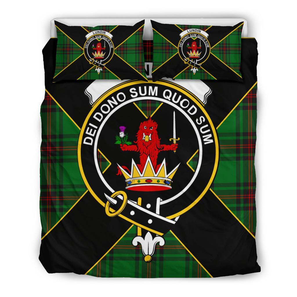 Lundin Tartan Crest Bedding Set - Luxury Style