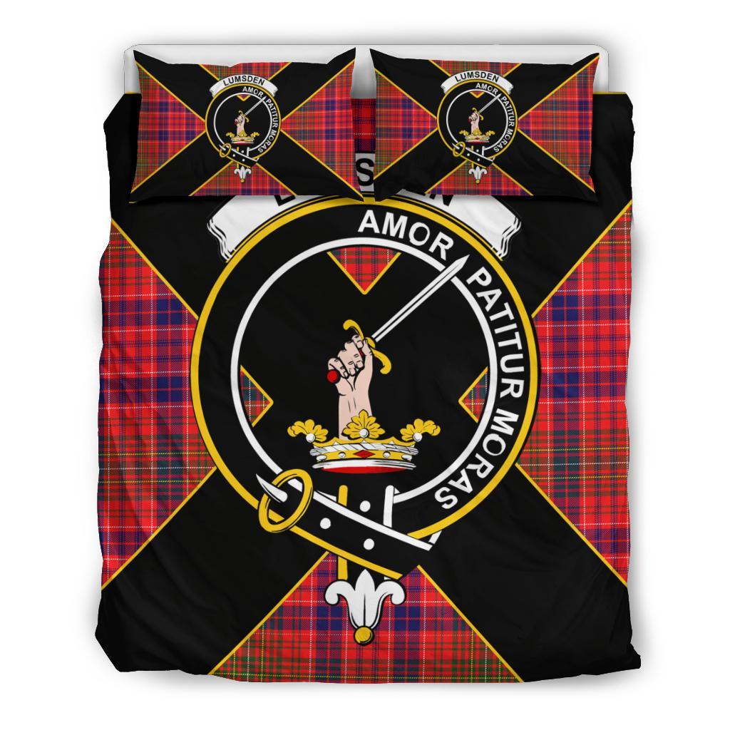 Lumsden Tartan Crest Bedding Set - Luxury Style