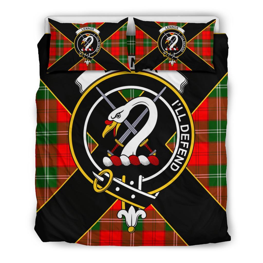 Lennox Tartan Crest Bedding Set - Luxury Style