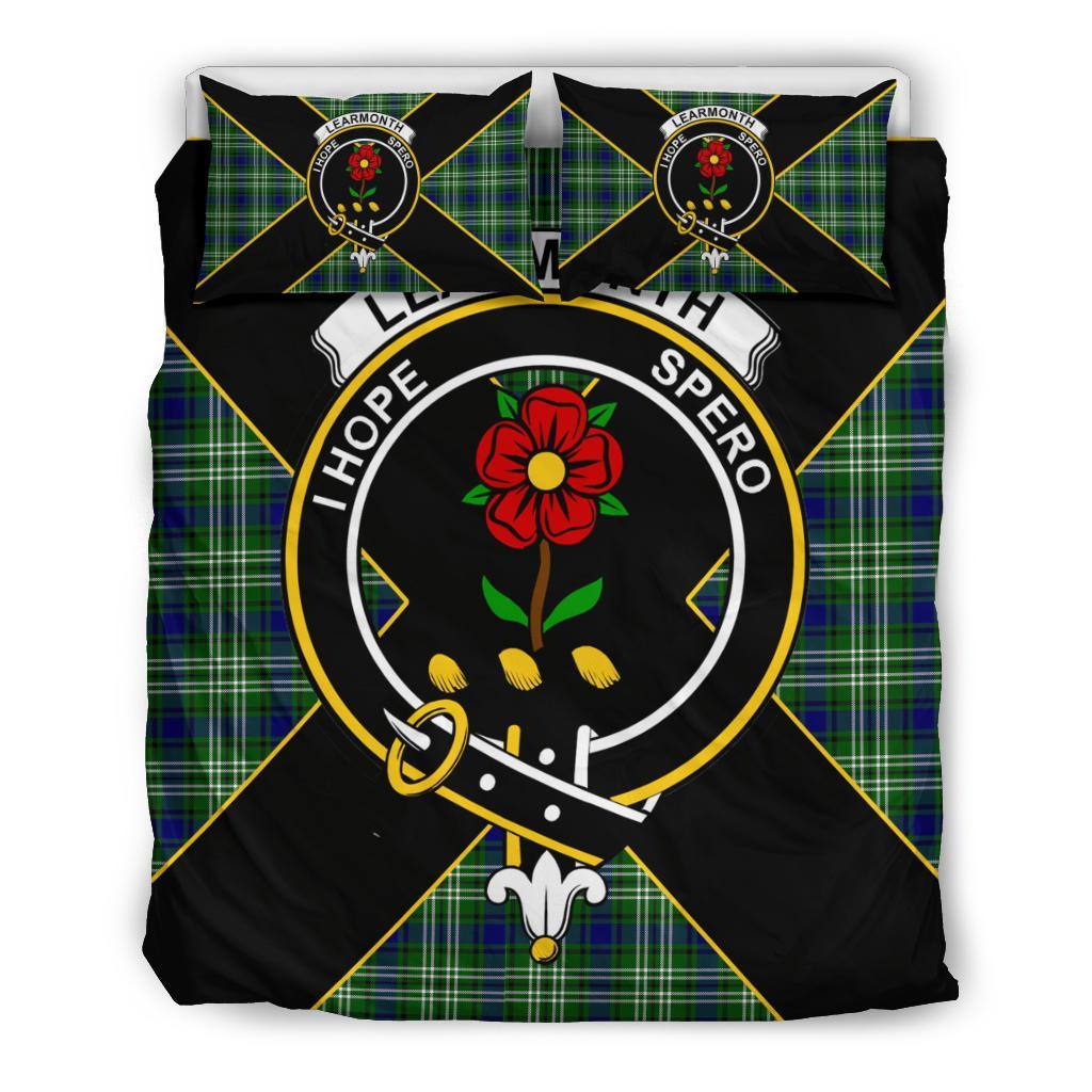 Learmonth Tartan Crest Bedding Set - Luxury Style