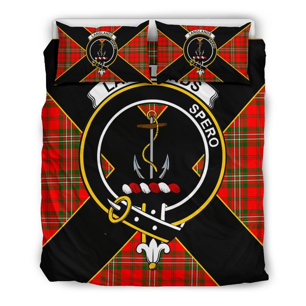 Langlands Tartan Crest Bedding Set - Luxury Style