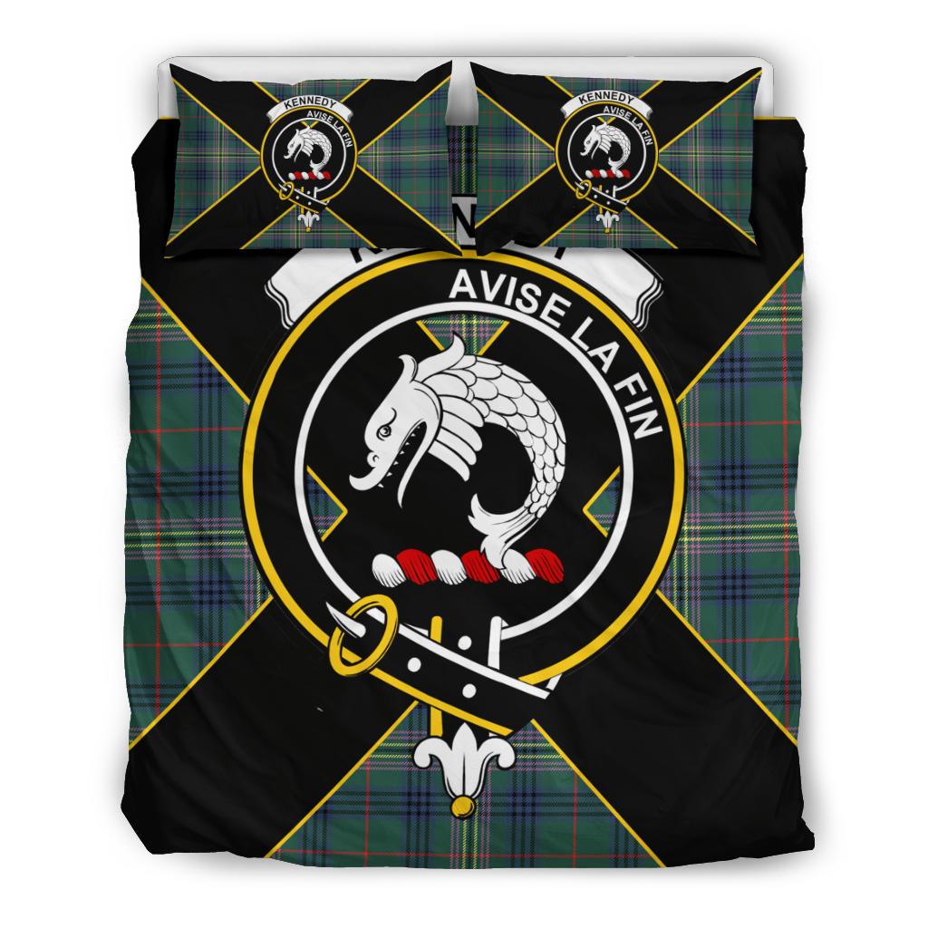 Kennedy Tartan Crest Bedding Set