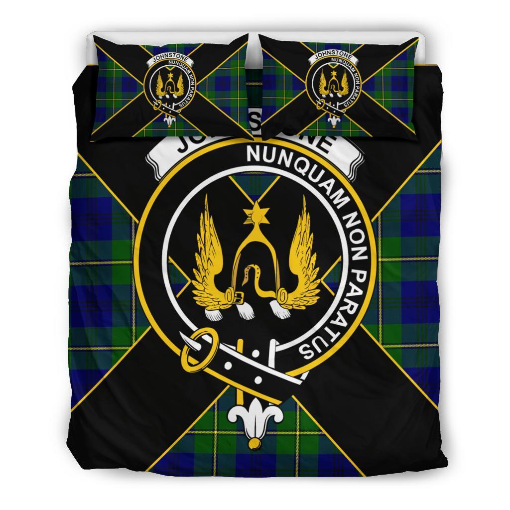 Johnstone Tartan Crest Bedding Set - Luxury Style