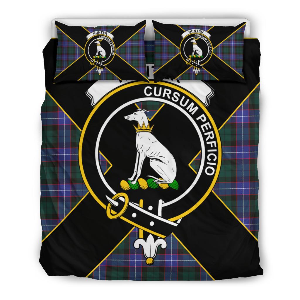 Hunter Tartan Crest Bedding Set