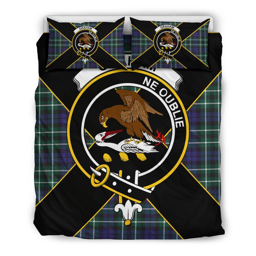 Graham Tartan Crest Bedding Set - Luxury Style