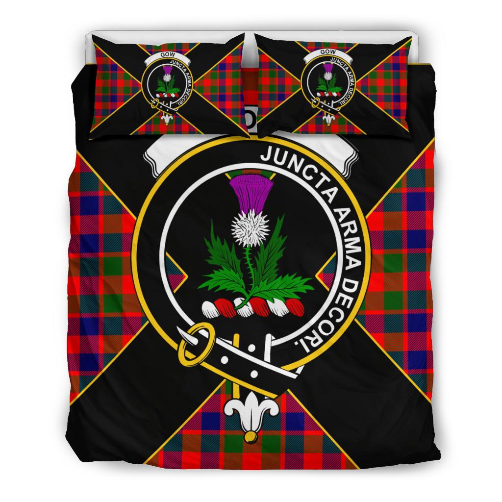 Gow Of Skeoch Tartan Crest Bedding Set