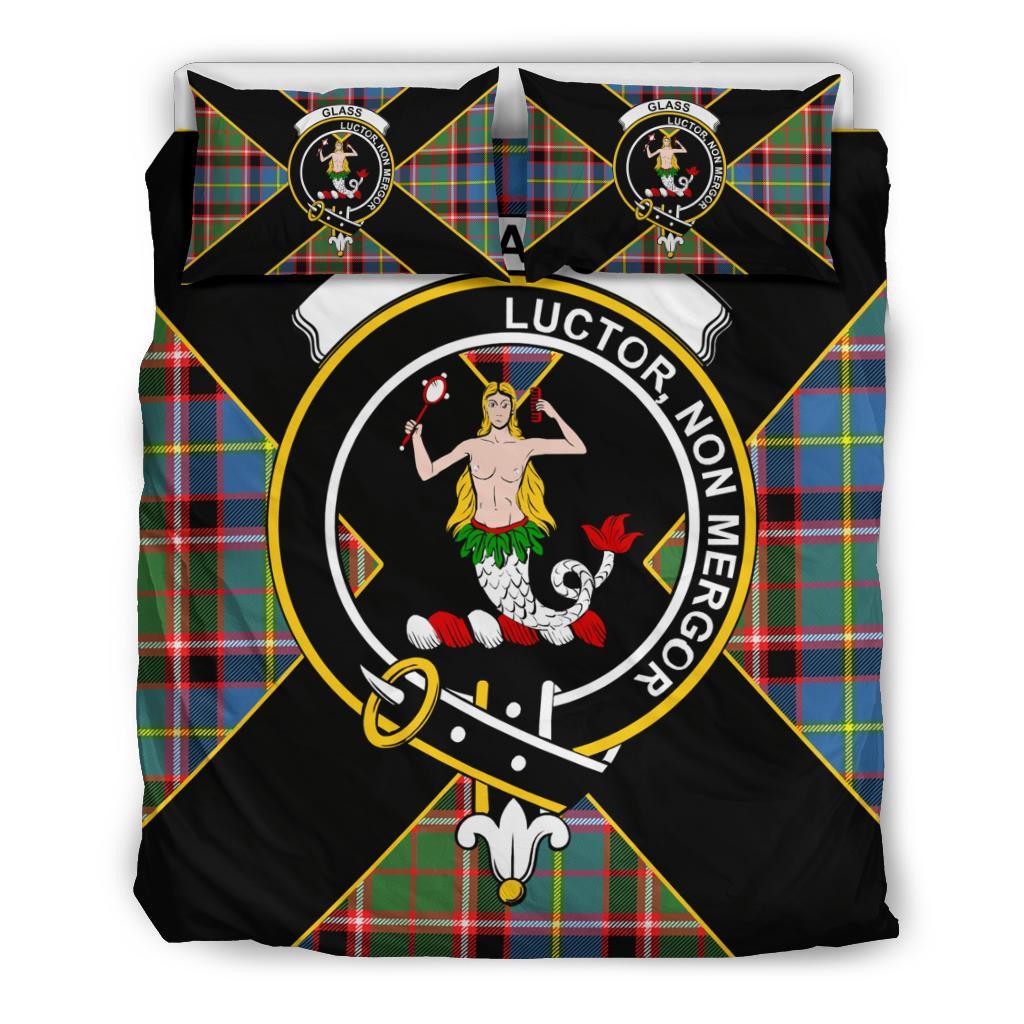 Glass Tartan Crest Bedding Set - Luxury Style