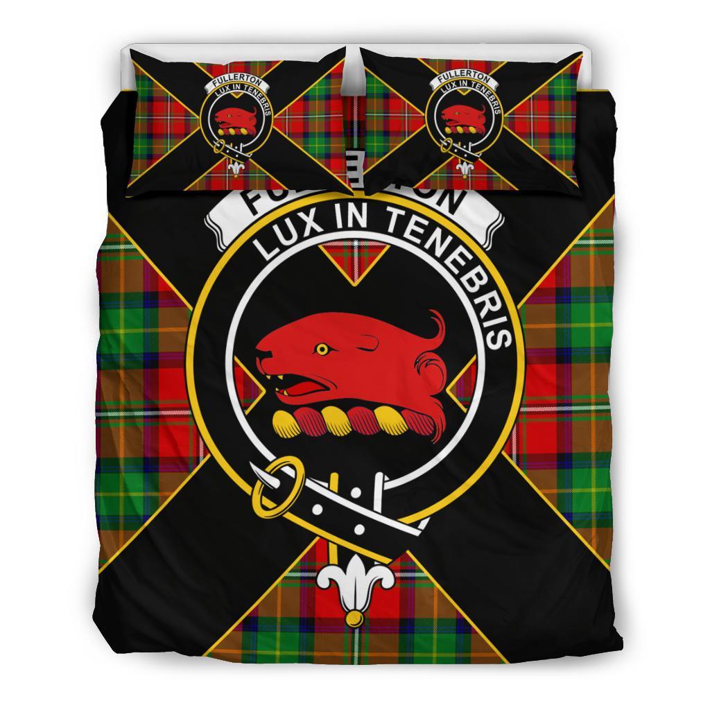 Fullerton Tartan Crest Bedding Set - Luxury Style