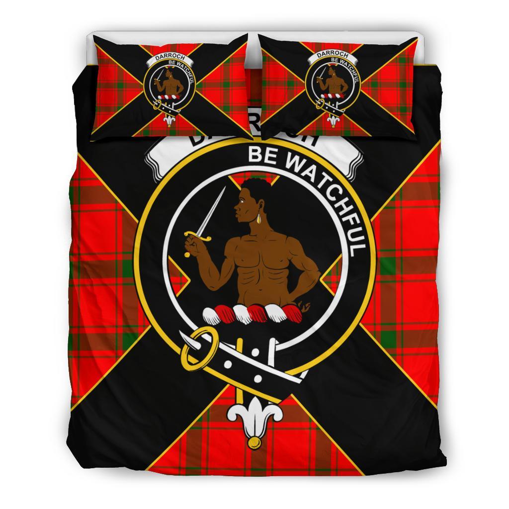 Darroch (Gourock) Tartan Crest Bedding Set - Luxury Style