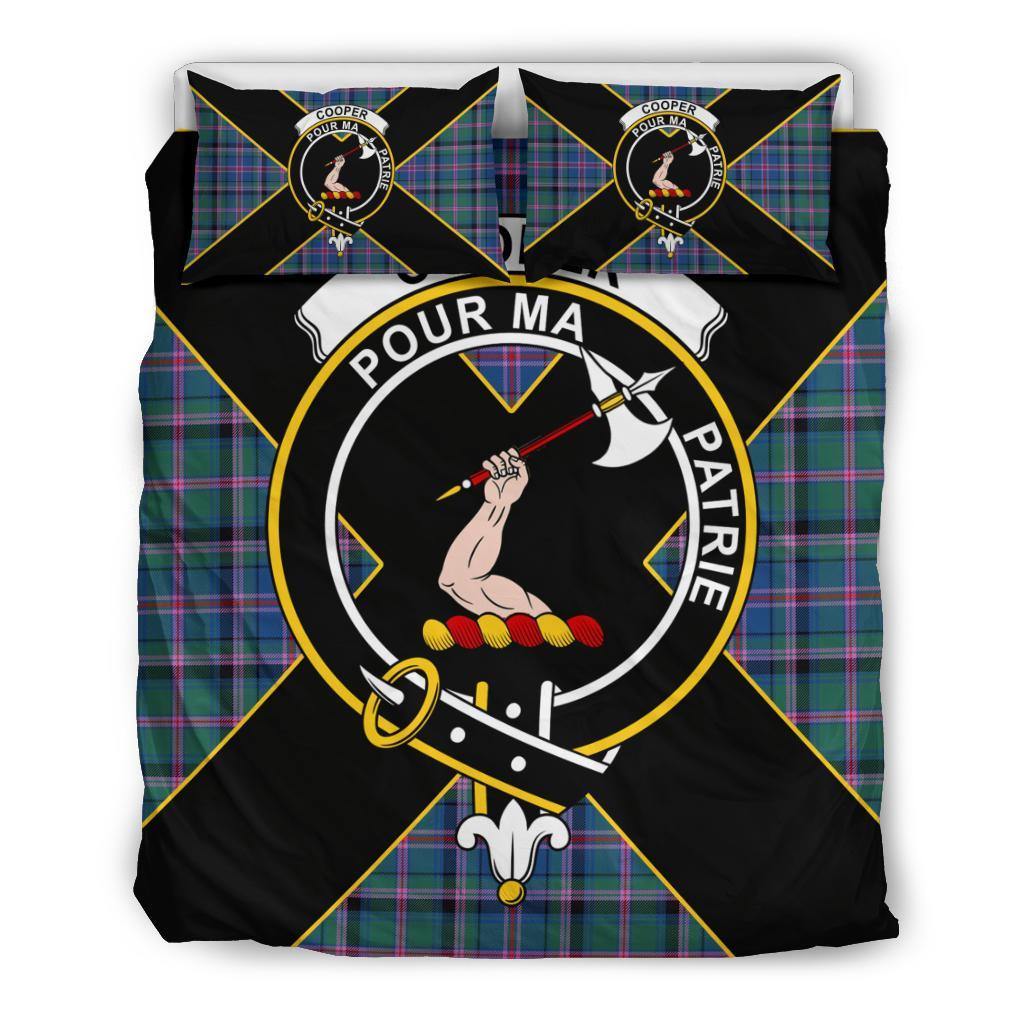 Cooper Tartan Crest Bedding Set - Luxury Style