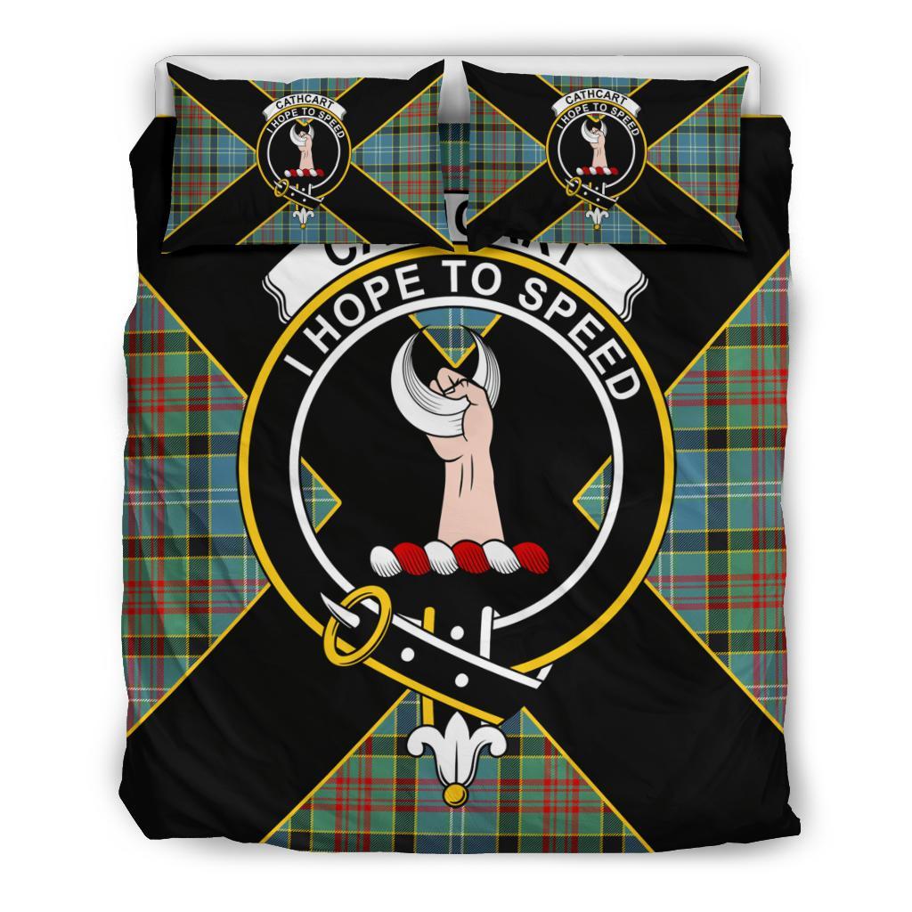 Cathcart Tartan Crest Bedding Set - Luxury Style