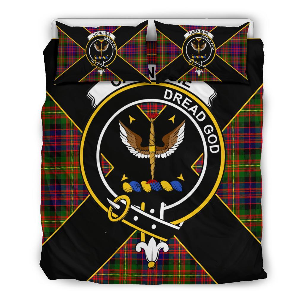 Carnegie Tartan Crest Bedding Set - Luxury Style