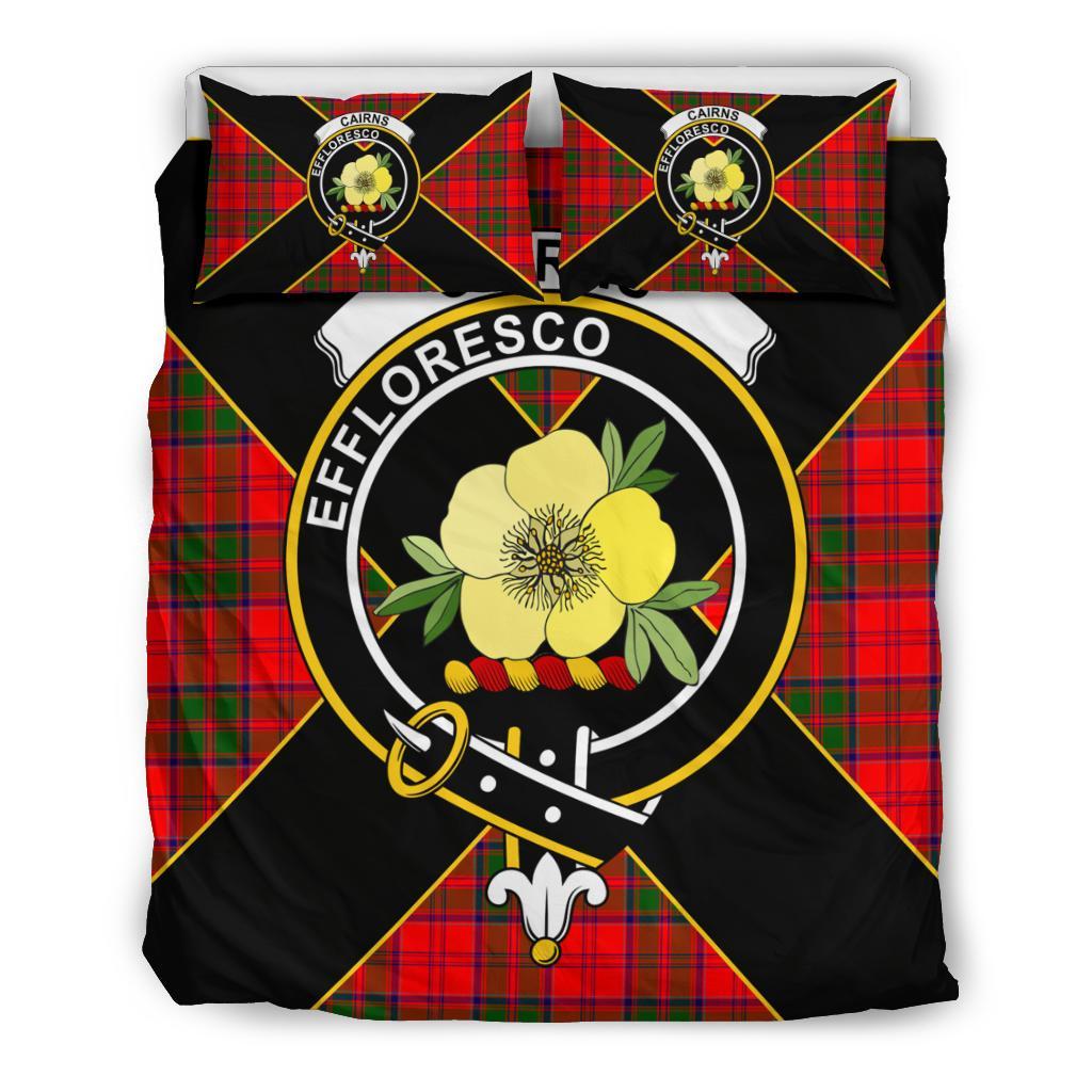 Cairns Tartan Crest Bedding Set - Luxury Style