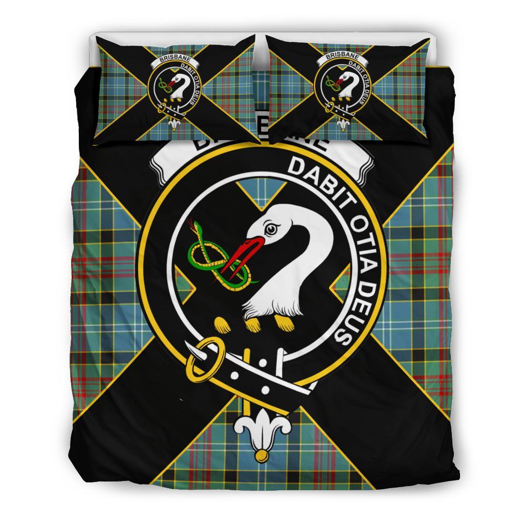 Brisbane Tartan Crest Bedding Set - Luxury Style