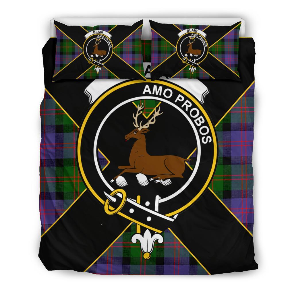 Blair Tartan Crest Bedding Set - Luxury Style