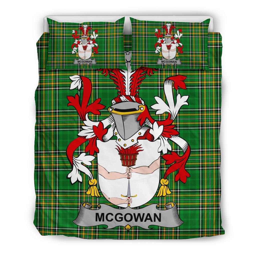 McGowan or McGouan Family Tartan Crest Bedding Set