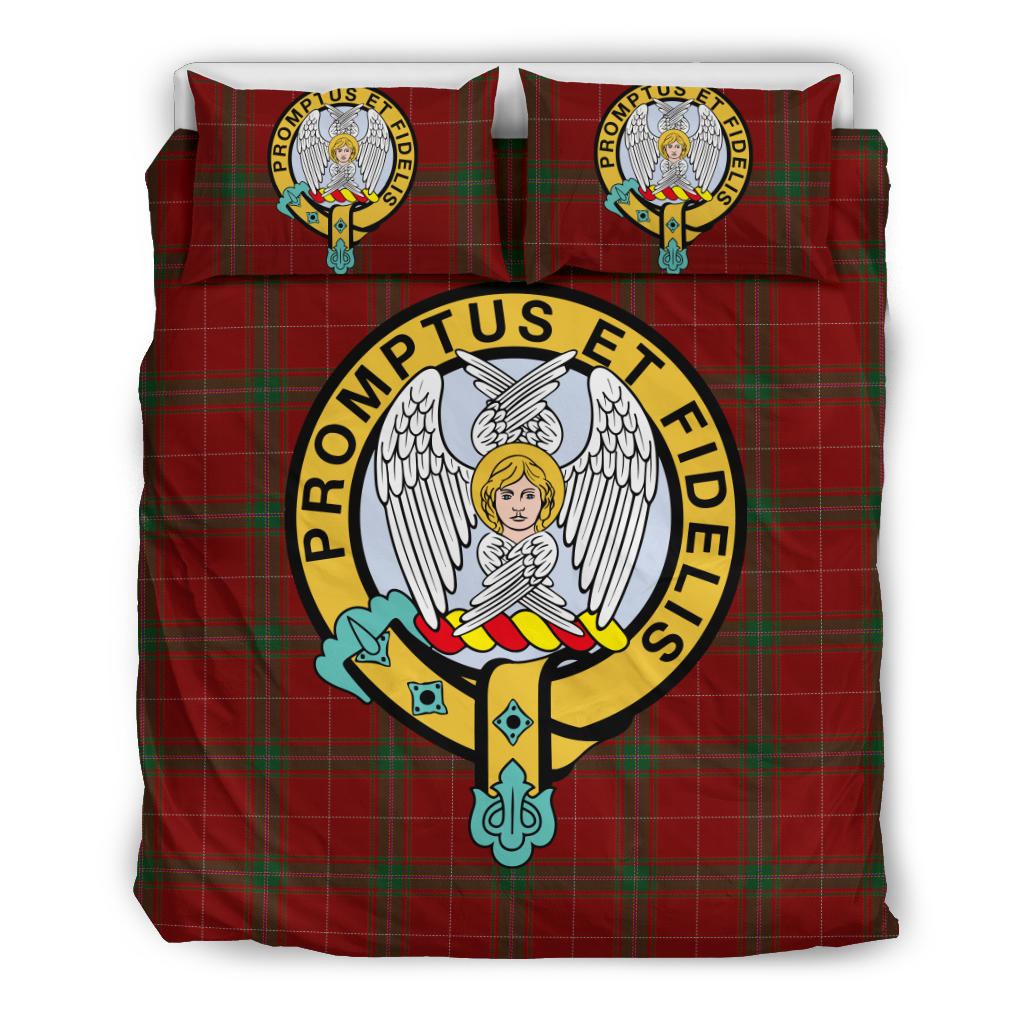 Carruthers Tartan Official Crest Bedding Set