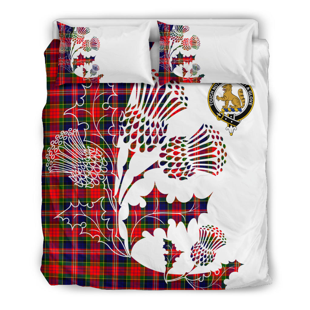 MacPherson Chief Tartan Crest Bedding Set - Thistle Style SP