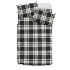 MacFarlane Black & White Ancient Tartan Bedding Set