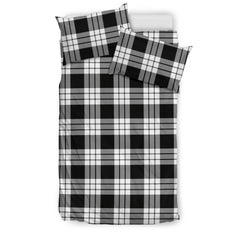 MacFarlane Black & White Tartan Bedding Set