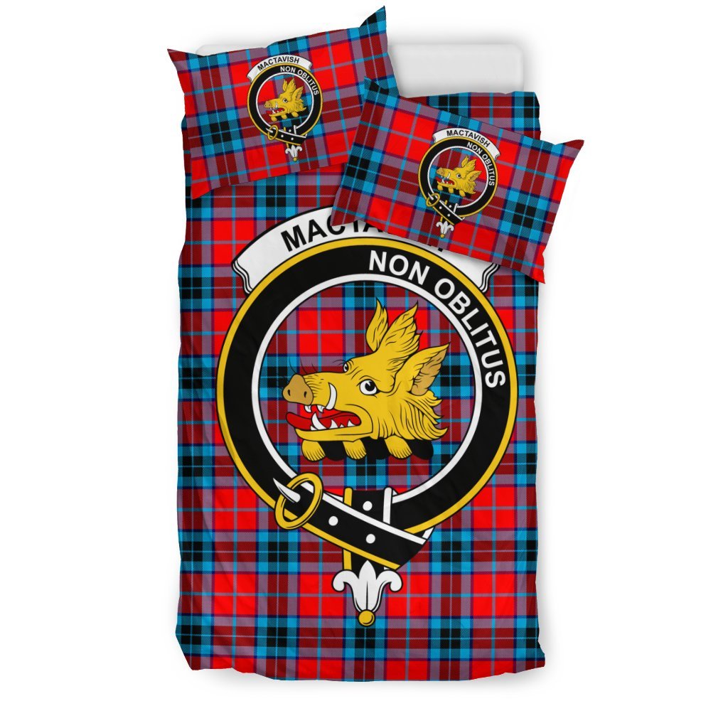 Mactavish Family Tartan Crest Bedding Set