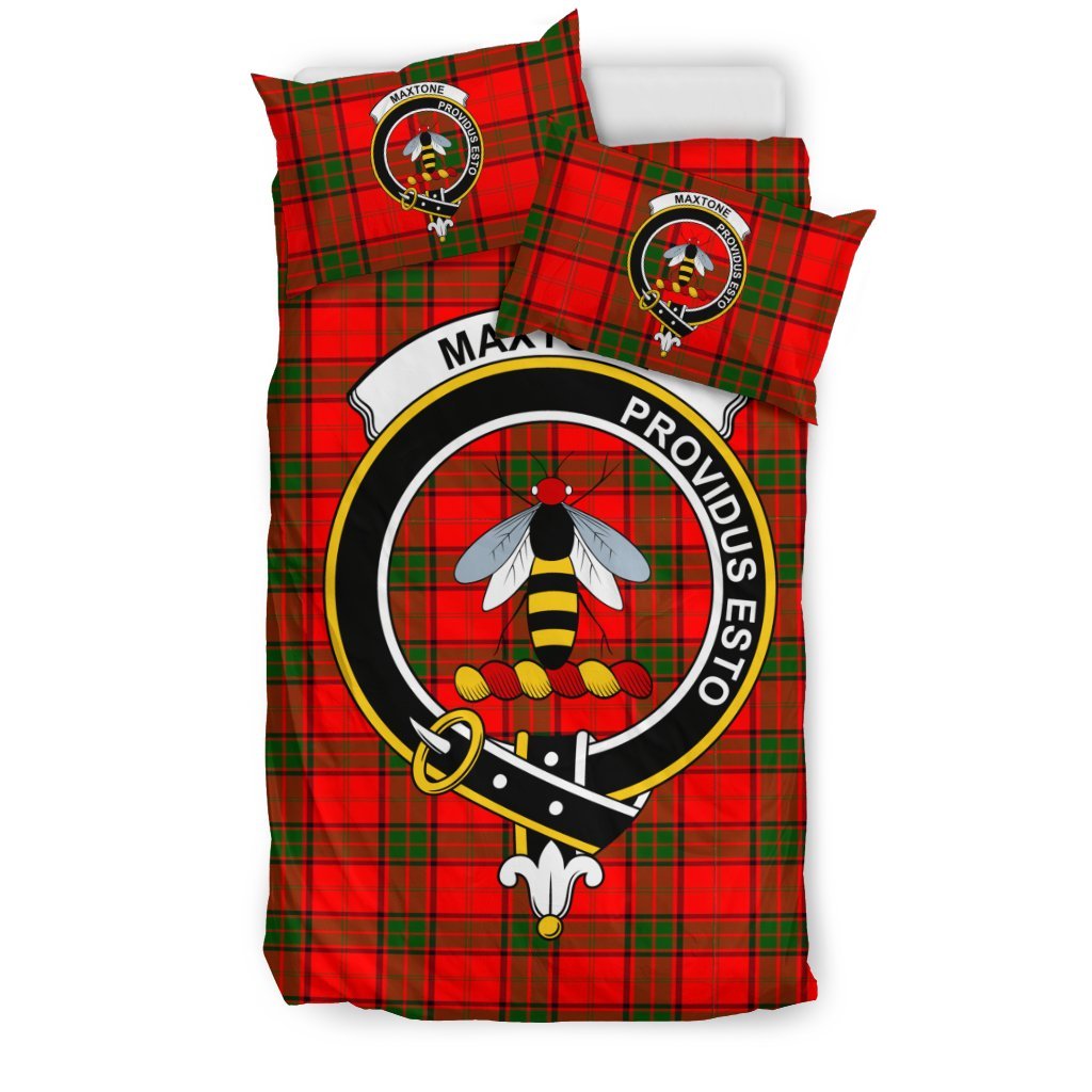 Maxtone Family Tartan Crest Bedding Set