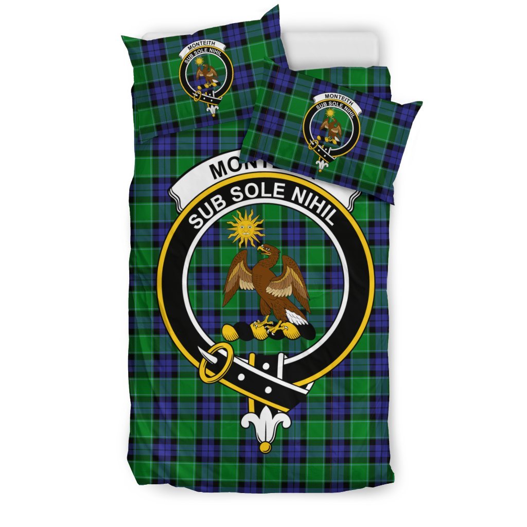 Monteith Family Tartan Crest Bedding Set