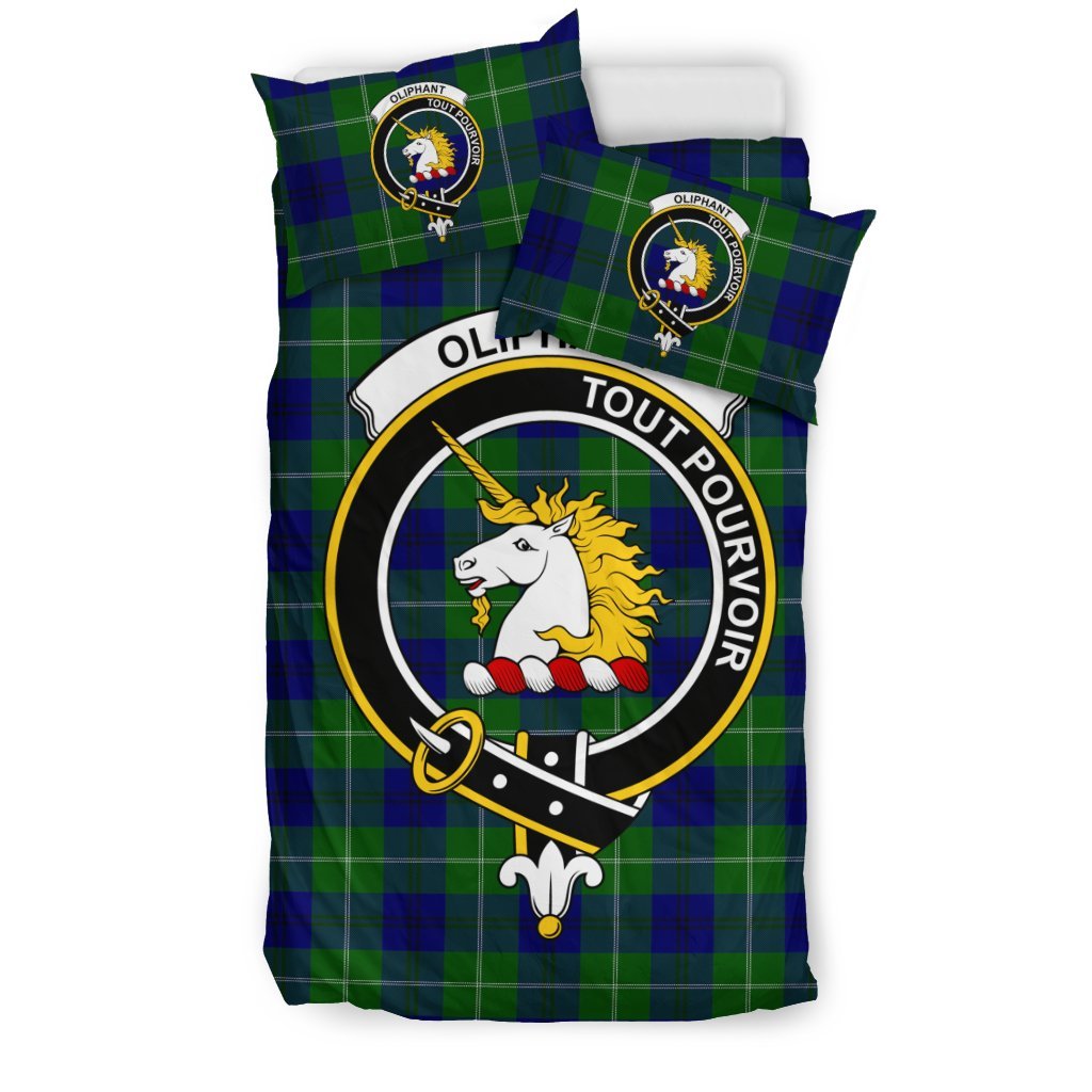 Oliphant Family Tartan Crest Bedding Set