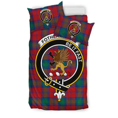 Fotheringham Family Tartan Crest Bedding Set