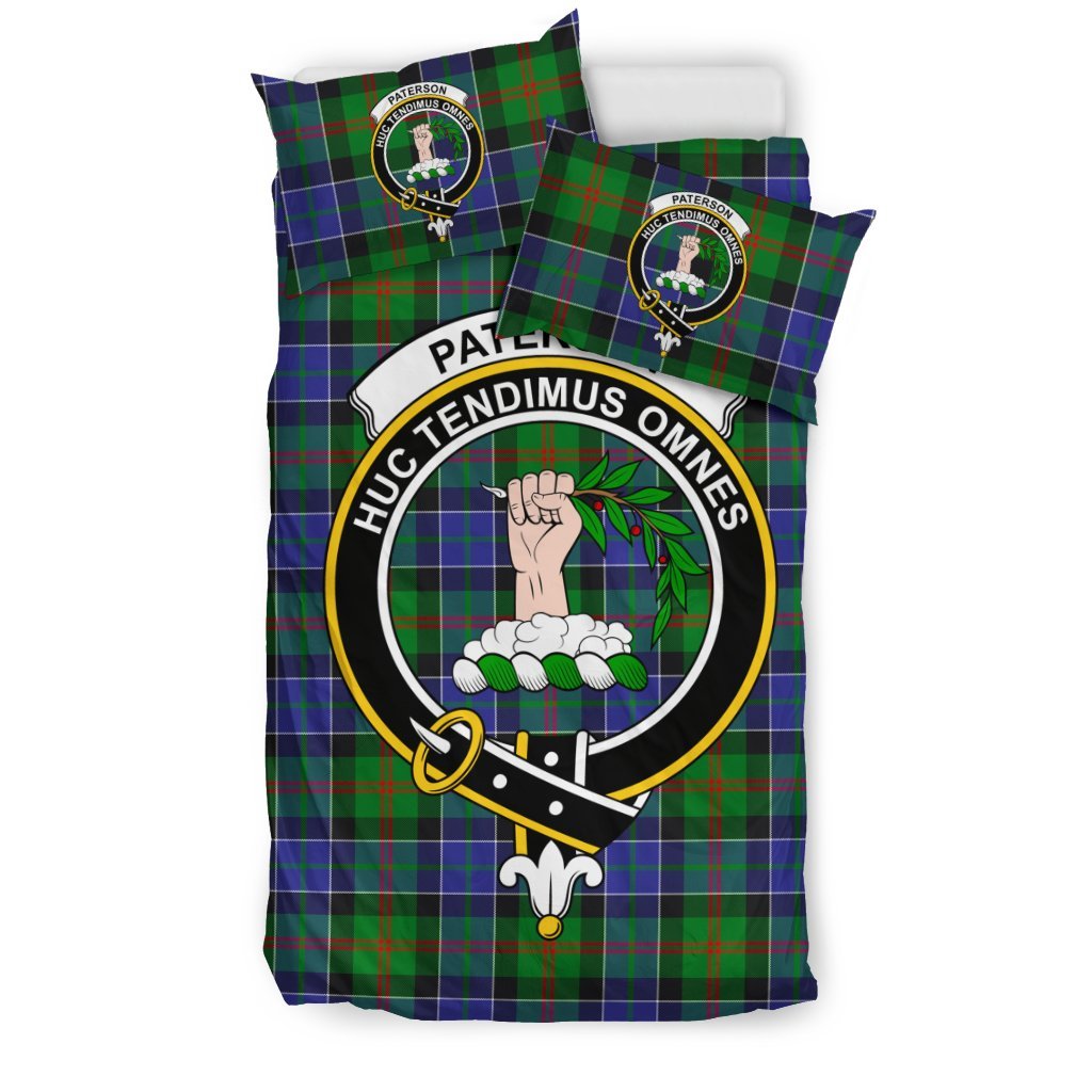 Paterson Family Tartan Crest Bedding Set