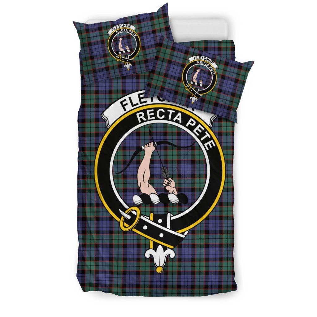 Fletcher Family Tartan Crest Bedding Set