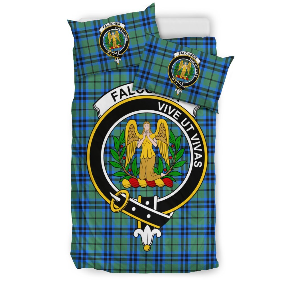 Falconer Family Tartan Crest Bedding Set