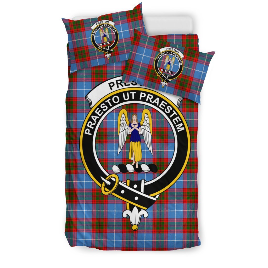 Preston Family Tartan Crest Bedding Set