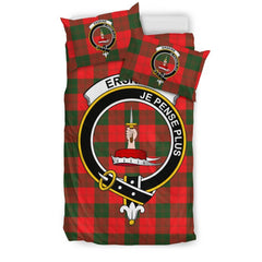 Erskine Family Tartan Crest Bedding Set