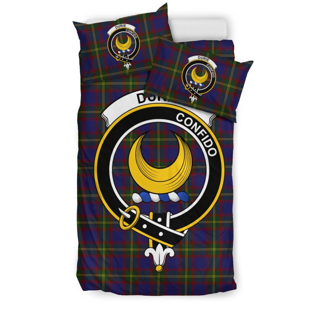 Durie Family Tartan Crest Bedding Set