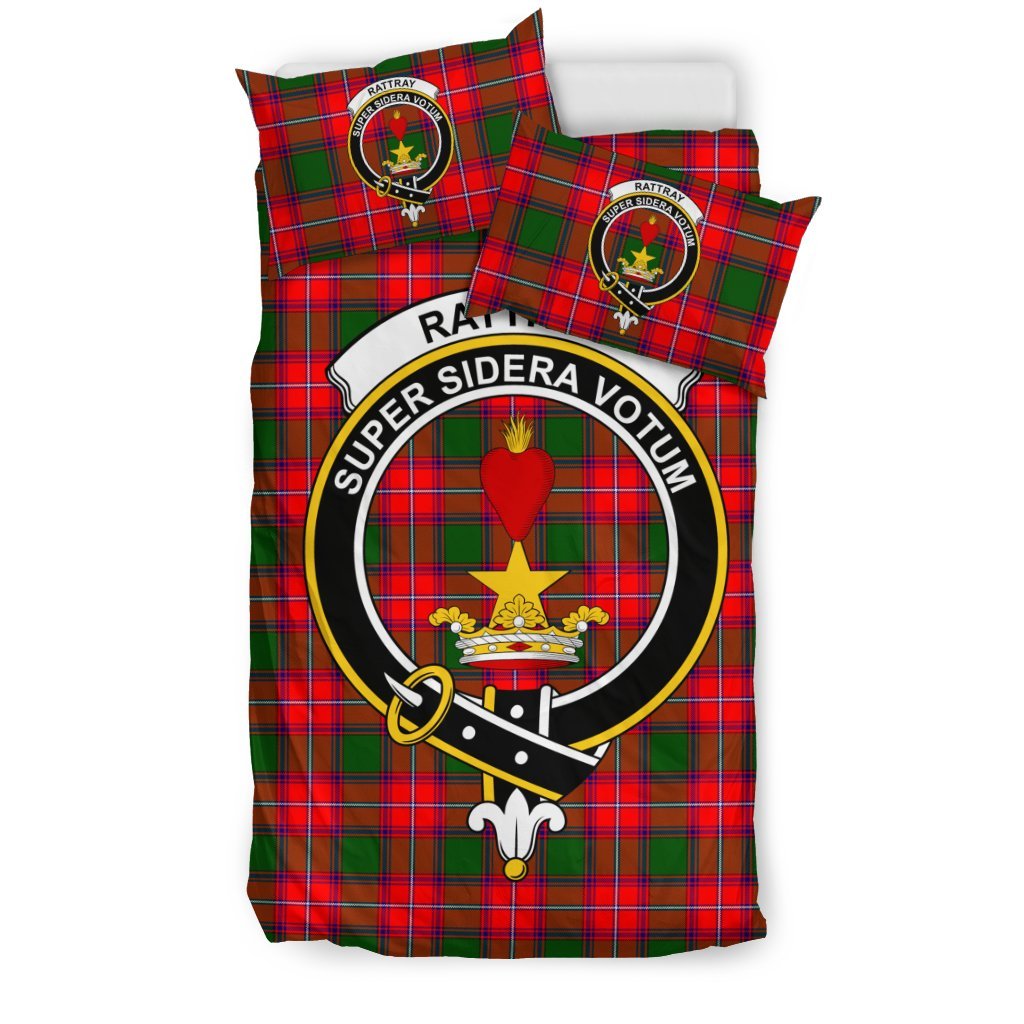 Rattray Family Tartan Crest Bedding Set